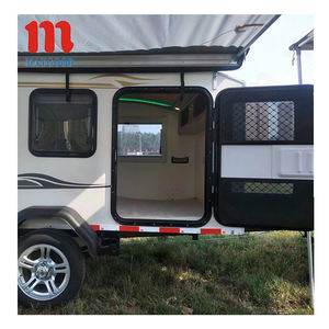 Portes de remorque en forme de larme à <span class=keywords><strong>coin</strong></span> rond populaires chaudes 650x900mm portes d'entrée en aluminium pour les campeurs en forme de larme avec portes moustiquaires intérieures - Product Image 5