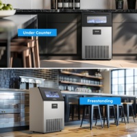 Machine à glaçons BLG au prix le plus bas, 60 kg, acier inoxydable, machine à glaçons commerciale pour bars et restaurants, 220V60HZ