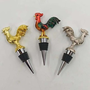 Tappo per Bottiglia di Vino a Forma di Gallo in Lega di Zinco e Acciaio Inossidabile - Conservatore Riutilizzabile per Vino e Champagne - Product Image 4