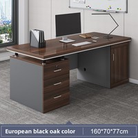 LBZ-154X Ensemble bureau et chaise de bureau en pierre moderne au design épuré pour les travailleurs et les cadres