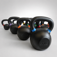 Kettlebells en fonte colorées en gros pour l'entraînement de force en salle de sport