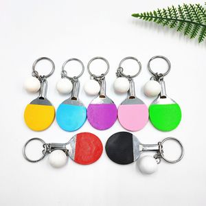 Llavero de simulación de tenis de mesa 3D, mini llaveros de <span class=keywords><strong>ping</strong></span> pong, llavero deportivo realista con raqueta de tenis de mesa, dijes para bolso - Product Image 6