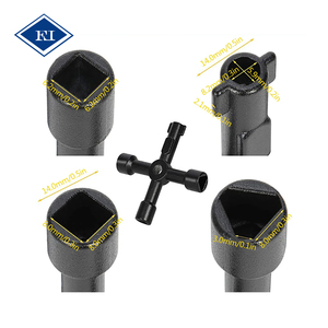 Hộp Lề Đường Bằng Thép Gia Cố 12 28 36 60 Inch Van Đồng Hồ Đo Nước Chính Dụng Cụ Tắt Cờ Lê Với Chìa Khóa Chữ Thập Tủ Điều Khiển 4 Chiều - Product Image 3