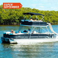 Qualité marine lacs rivières Kinocean OEM ski nautique ODM personnalisé couleur aluminium coque ponton bateau pour la dérive avec moteur