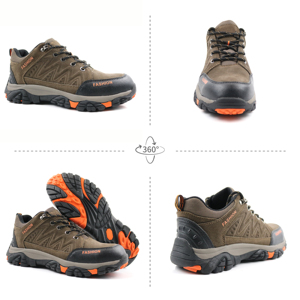 Coupe basse <span class=keywords><strong>en</strong></span> plein air de mode <span class=keywords><strong>en</strong></span> cuir de vache nubuck imperméable trekking randonnée escalade chaussures de sécurité pour femmes - Product Image 2