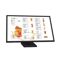 Boîte à lumière en verre noire, présentoir de cartes de table, menu de table coulissant, panneau lumineux de commande de prix pour bureau