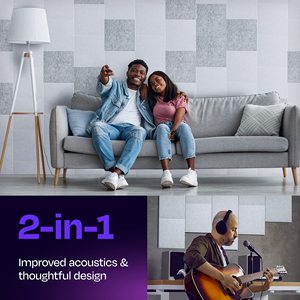 सजावट पर्यावरण के अनुकूल उच्च घनत्व साउंडप्रूफ 100% पॉलिएस्टर फाइबर पालतू ध्वनिक पैनल ग्रे पॉलिएस्टर को ध्वनिक पैनल महसूस किया - Product Image 6