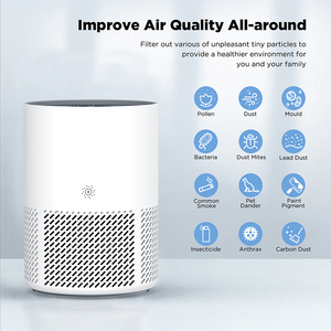 Chambre Smart Home <span class=keywords><strong>Purificateur</strong></span> <span class=keywords><strong>d</strong></span>'<span class=keywords><strong>air</strong></span> électrique avec filtre <span class=keywords><strong>HEPA</strong></span> Prise européenne en plastique portable et connectée WiFi pour une utilisation domestique intelligente - Product Image 2