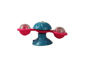 Brinquedo Animais de estimação Gato Brinquedo com Ventosa Girando Pinwheel LED Piscando Bola e Sino Som Interativo Gatinho Brinquedo para Gatos OEM - Product Image 3