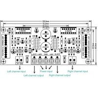 Carte d'amplificateur HIFI double canal TDA7294, amplificateur de puissance audio 200W, module PCB TDA7294