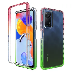 Hete Verkoop Transparante Gradiënt Kleur Mobiele Telefoon Covers Voor Redmi Note 11 Pro 5G Beschermende Tpu Voor Xiaomi Case