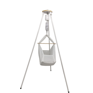 Berceau à bascule électrique pour bébé avec <span class=keywords><strong>support</strong></span>, berceau en maille respirante, réglage de la vitesse et minuterie, alimentation USB, balançoire intérieure/extérieure - Product Image 3