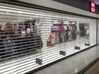 Porte à enroulement transparente en cristal PC, porte électrique à enroulement, volet de magasin antivol, directement de l'usine / sur mesure
