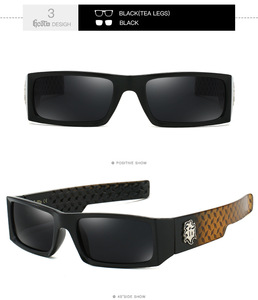 Gafas de Sol Gcotx Estilo Chicano Hip-Hop de la <span class=keywords><strong>Costa</strong></span> Oeste, Modernas, Polarizadas, Estilo Gangster para Motociclistas, <span class=keywords><strong>Lentes</strong></span> Ópticas UV400 2025 - Product Image 5