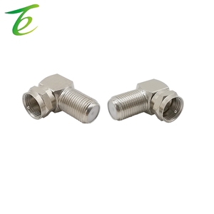 Connecteur de câble d'<span class=keywords><strong>antenne</strong></span> Type F, adaptateur mâle à 90 degrés, <span class=keywords><strong>prise</strong></span> femelle à Angle droit, pour télévision coaxiale RF, 50 ou 5 pièces - Product Image 1