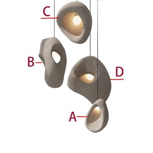 Wabi-Sabi Style Ménage Plafonnier Minimaliste Intérieur Maison Top Suspension Chambre Chambre <span class=keywords><strong>Salon</strong></span> - Product Image 2
