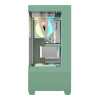 Boîtier d'ordinateur de jeu tendance 2024, fabrication ODM, boîtier PC de couleur mixte tendance, double verre trempé, boîtier d'ordinateur gamer ATX