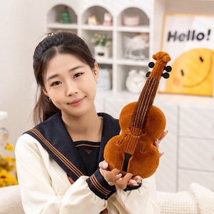 2025 mới đến xu hướng sản phẩm sáng tạo nhân tạo nhạc cụ guitar pipa gối đồ chơi sang trọng trẻ em 'rửa PP Gấu - Product Image 6
