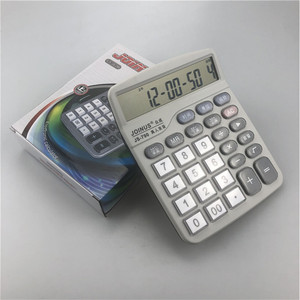 Joinus Js-790 Voice Calculator 12 Digit Large Buttons Battery Powered White Electronic Calculator - Product Image 1