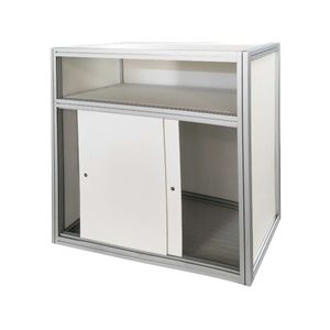 Comptoir <span class=keywords><strong>pliable</strong></span> en aluminium durable avec serrure et affichage publicitaire pour les salons professionnels, les foires commerciales et les stands d'exposition - Product Image 5