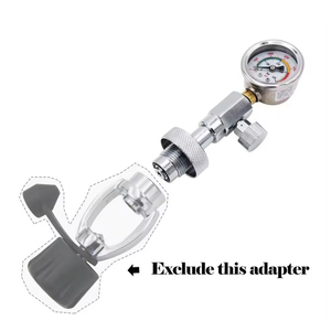 Manómetro de Alta Presión de 400 Bares para Tanque de Aire de Acero Inoxidable para Buceo con Válvula DIN y Reguladores - Product Image 1