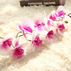 W-1012 Décoration Cadeau au Toucher Réel Orchidées <span class=keywords><strong>Vanda</strong></span> Artificielles de Haute Qualité Pots Fleurs en Plastique Transparent - Product Image 5