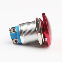 Livolo-interrupteur à bouton-poussoir en métal, 16mm, sans nc, étanche, fournitures d'usine