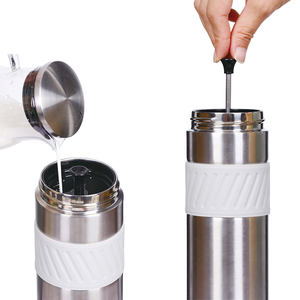 กระติกน้ำสแตนเลสสตีลเก็บความร้อนร้อนร้อนและเย็นแบบสุญญากาศขวดน้ำดื่มพร้อมเฟรนช์เพรส - Product Image 6