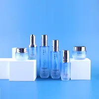 Botellas Vacías minimalistas de plástico para el cuidado de la piel, Set de 30ml-120ml, Color rociado, para el cuidado de la piel, muestra gratis