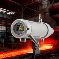 Sijie STRONG-SR-7026 Görsel Hedefleme Kızılötesi Pirometre 700-2600C Paslanmaz Çelik IP65 Yüksek Sıcaklık için OLED Ekran