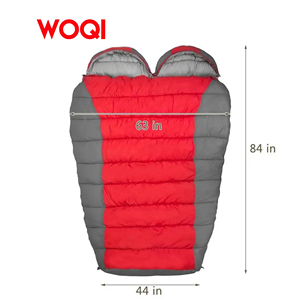 Woqi — sac de couchage Double avec sac de Compression, sacs de maman légers <span class=keywords><strong>pour</strong></span> le <span class=keywords><strong>Camping</strong></span> des adultes, sac à dos, la randonnée et les voyages - Product Image 2