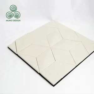 MUMU — Surface en cuir 3D MDF, panneau de placage de laque décorative chinoise de luxe