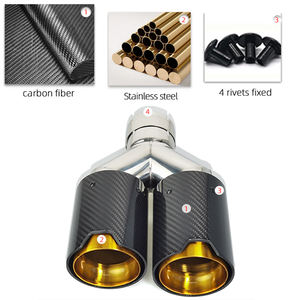 Embout d'échappement en fibre de carbone de style Y double M Performance pour les séries BWM - Product Image 5