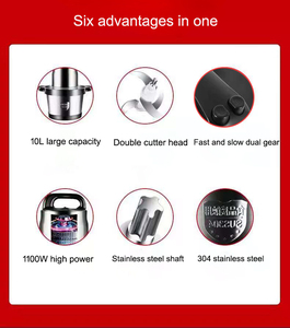 Hachoir à légumes électrique 9 en 1, Machine de cuisine Portable pour aliments, 2l, avec lames, avec Push-up, 50Ml, 7 produits - Product Image 4