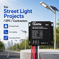 Contrôleur de charge solaire intelligent Sukite PWM 1840 12V 40W 10A pour éclairage public à énergie solaire avec capteur
