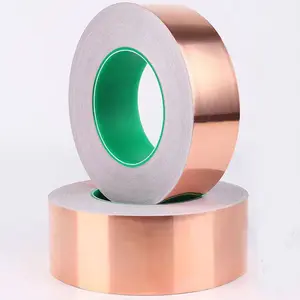High Temp Combustion Resistance Conductive Copper Foil Tape For Electronic Equipment EMI Shielding
