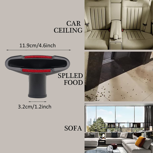 Kit de herramientas universal para aspiradora, 1 boquilla de vacío de 1/4 pulgadas, cepillo para grietas con 32mm, 1 1/4 pulgadas y 35mm, 1 Adaptador de manguera de 3/8 pulgadas - Product Image 3