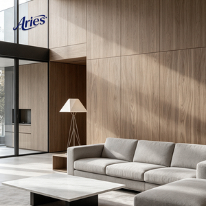 Contrachapado Recubierto de Melamina Color Gris Claro Nogal 1220x2440mm Grado ENF Panel de Pared para Decoración del Hogar Contrachapado de Arce Canadiense para Construcción - Product Image 5