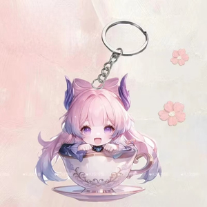 Game Impact Acrylic UV Printed Fashion Trend <strong>Keychain</strong> Decoration Pendant New Popular Hanging Backpack Nahida Keqing Hu Tao - Product Image 2