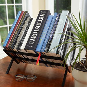 Vinyl <b>Record</b> Rack Foldable Metal Desktop Storage CD Display <b>Stand</b> Single Layer 22cm 30.47cm High Adult Use - Product Image 3