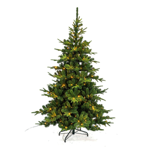 Sapin <span class=keywords><strong>de</strong></span> Noël artificiel étroit et élégant pré-éclairé par LED, parfait pour les petits coins <span class=keywords><strong>de</strong></span> salon - Product Image 4