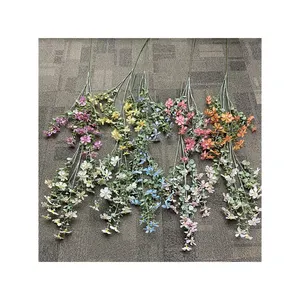 Competitive Price Good Quality Supplier Spray White Small Wild Flowers Cheap Artificial Flowers Wholesale