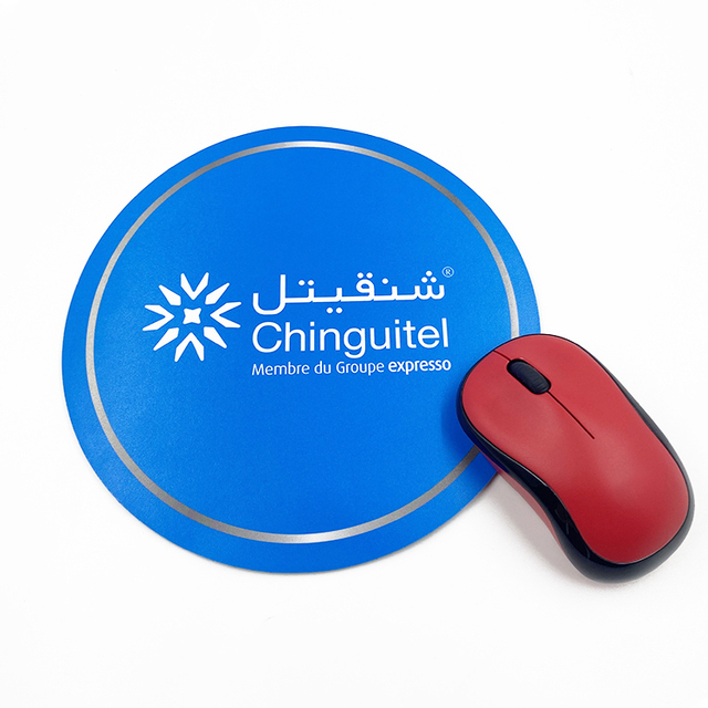 Custom Designed Printed Non-Slip Hard Top Eco-Friendly Scratch-Proof Water Resistant Gaming Mouse Pad Natural Rubber Round Stock
