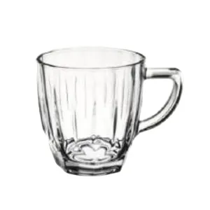 Nhà Hàng Hóa 250Ml Rõ Ràng Glass Tea Cup Với Xử Lý 25cl Sữa Cốc Cà Phê 9Oz Taza De Vidrio De Cafe Trung Quốc Thủy Tinh Nhà Máy