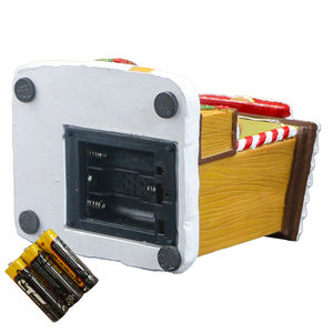 Aldea Navideña Animada con Luces LED, Caseta de Hamburguesas en Movimiento, Escultura de Resina, Decoración Iluminada para <span class=keywords><strong>el</strong></span> Hogar, Escritorio, Mesa, Adorno Festivo - Product Image 6