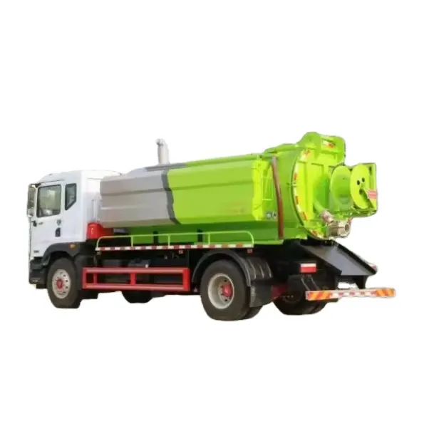 Factory Price New or Used 12000 Liters 4X2 High Pressure Sewage Suction Cleaning Truck With Vaccum Pump