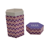 Boîte à parfum en carton de luxe en forme d'hexagone personnalisée pour bouteille de spiritueux de 700ml