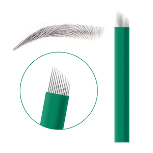 เข็มสักคิ้วแต่งหน้าถาวรขนาดเล็ก,เข็มสักสำหรับเย็บปักถักร้อย3d ปากกาสักด้วยมือ0.16มม. - Product Image 5