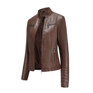 Short Quilted Sheep Skin Jacket with Hood Plain Dyed Waterproof & Lightweight - Product Image 2