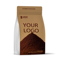 Sachet de café personnalisé avec logo, toucher texturé, mono-PE, scellé sur huit côtés, haute qualité, portable, étanche, emballage pour café